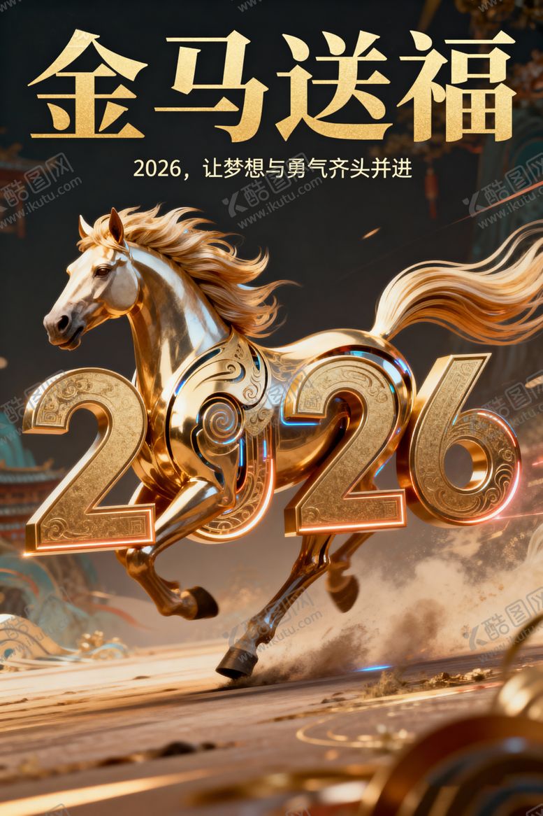 编号：37537504282110385005【酷图网】源文件下载-马年海报