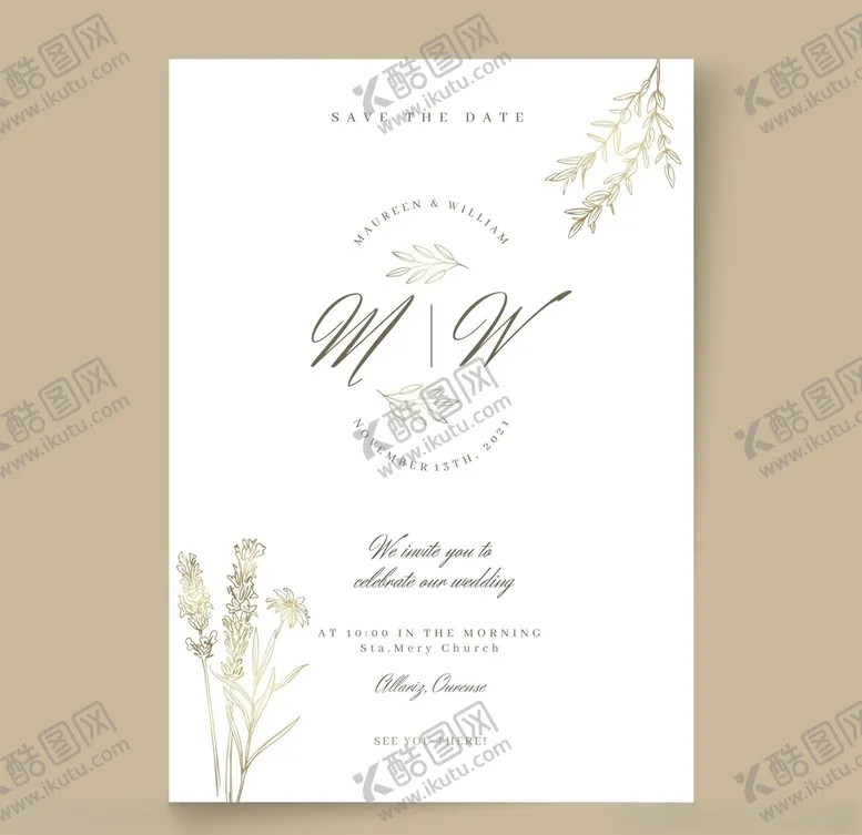编号：92240104121557069391【酷图网】源文件下载-婚礼结婚请柬邀请函