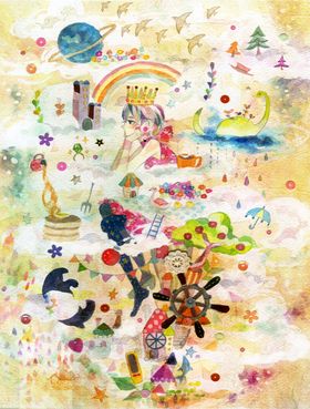 卡通梦幻插画图案