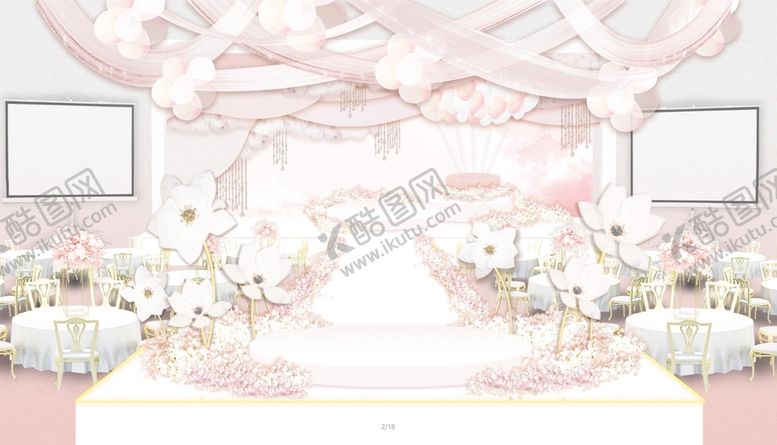 编号：86230909260710420326【酷图网】源文件下载-白粉色婚礼