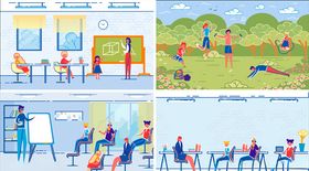 学校教育挂画