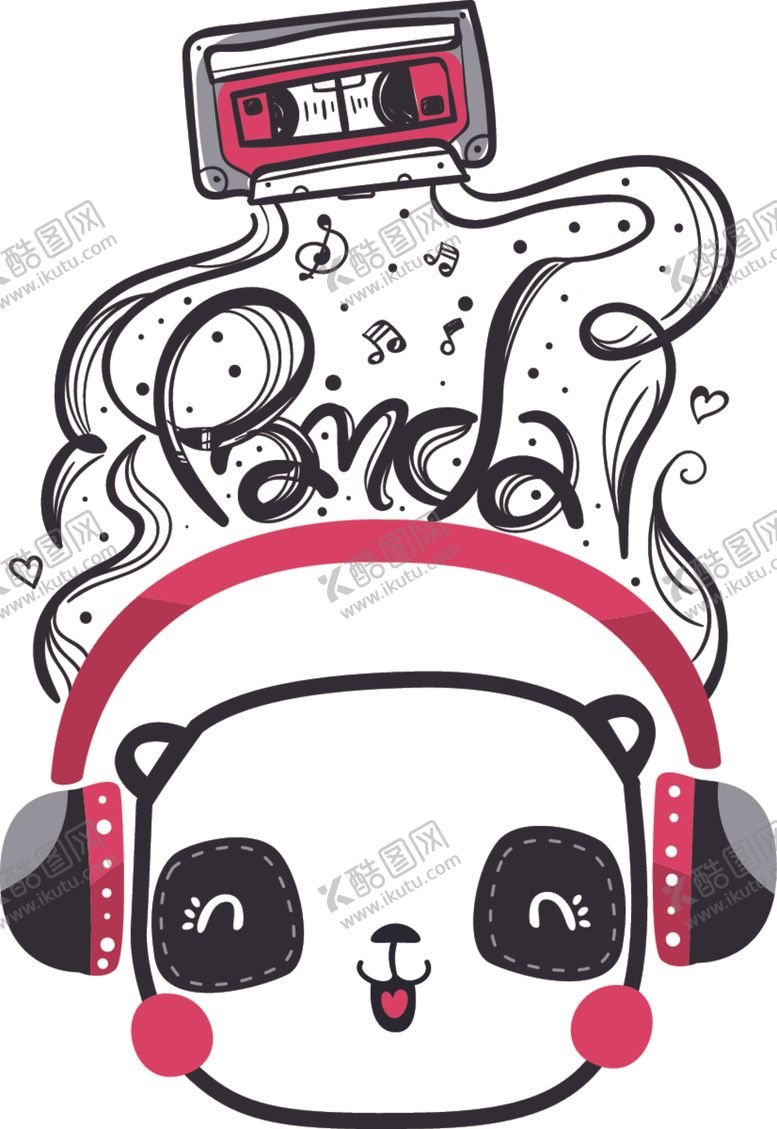 编号：74287809281025215048【酷图网】源文件下载-熊猫印花