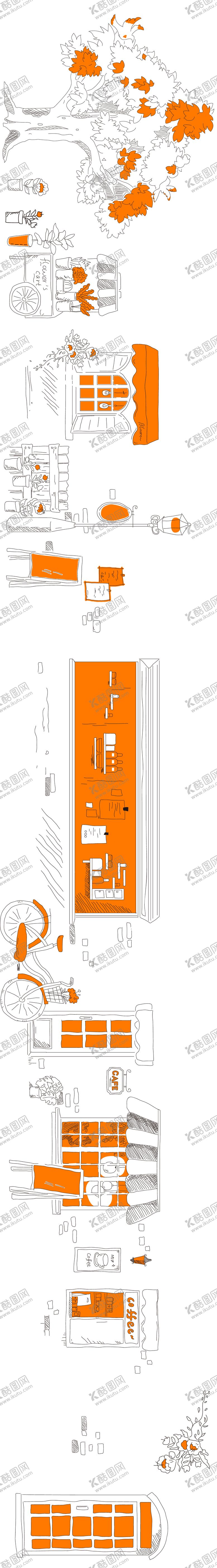 编号：94409204151257043105【酷图网】源文件下载-咖啡厅围挡