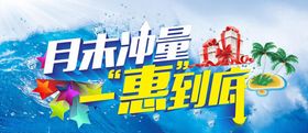 夏日海浪活动背景板