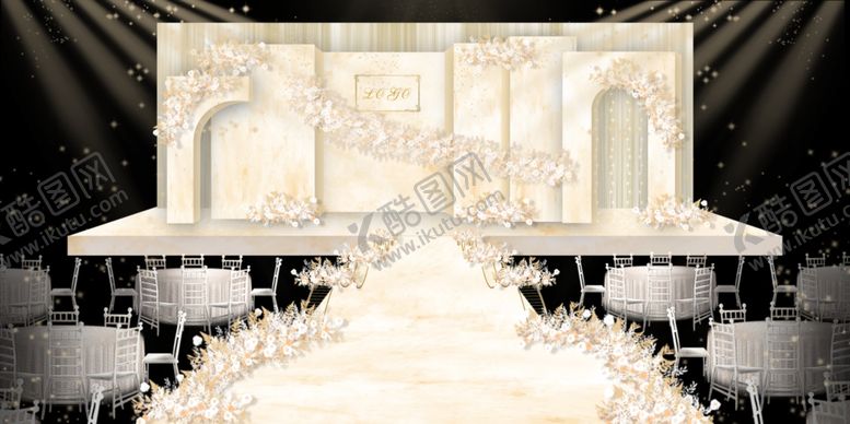 编号：60547709220027526551【酷图网】源文件下载-香槟色婚礼