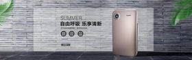  电商简约清新空气净化器banner