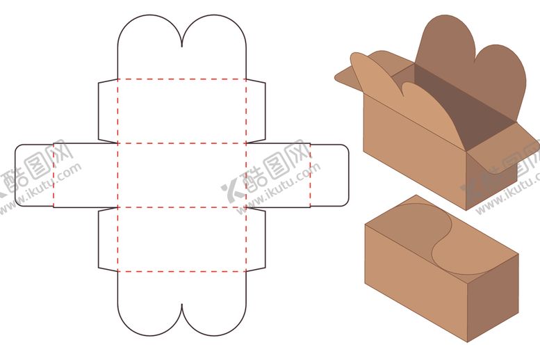 编号：37221711012209271705【酷图网】源文件下载-纸质包装盒刀模设计图