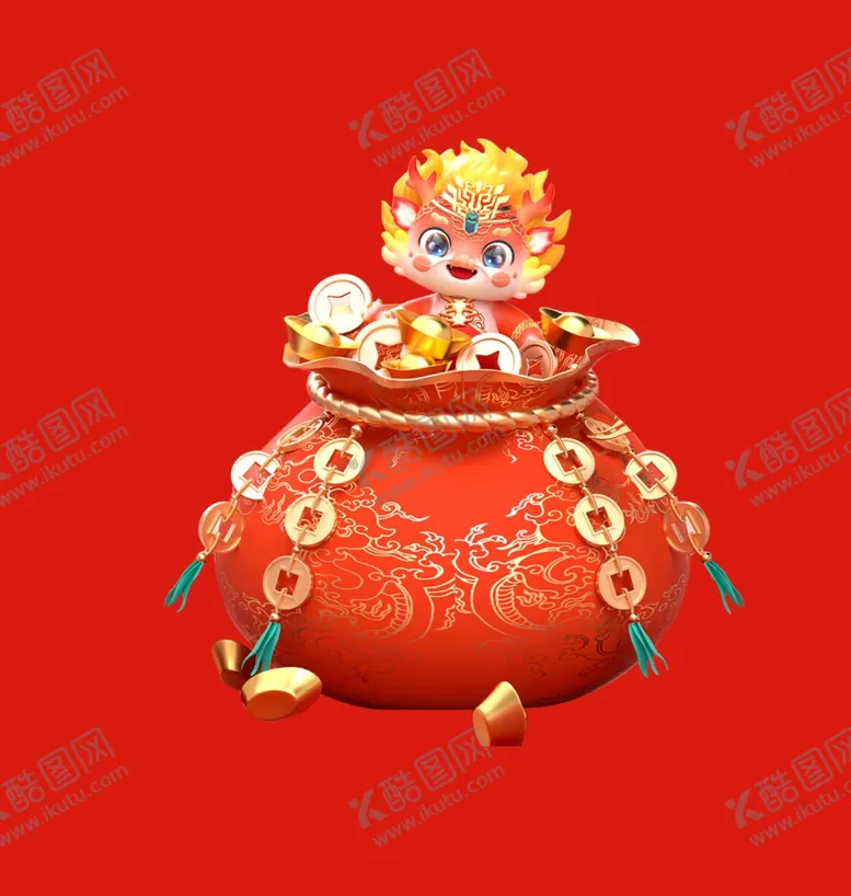 编号：78876201170702391521【酷图网】源文件下载-手绘卡通小龙