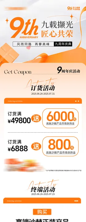 周年庆活动促销海报