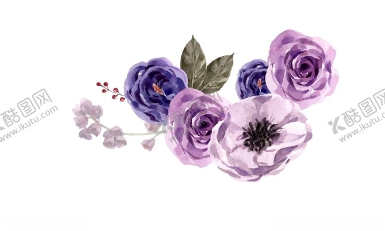 编号：66700610102226166402【酷图网】源文件下载-水彩花