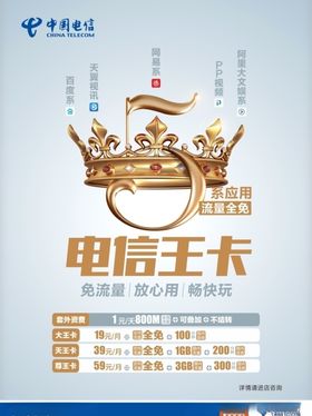 中国电信王卡海报