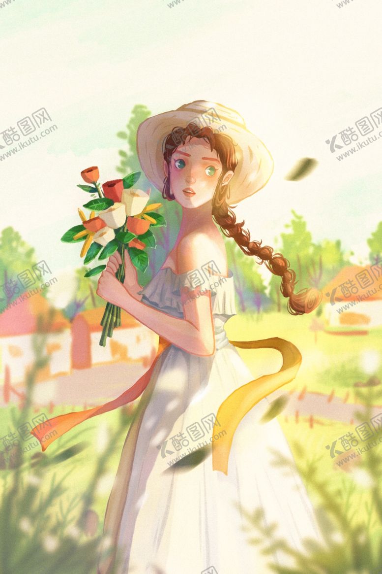 编号：43651409180541425913【酷图网】源文件下载-女神插画图片