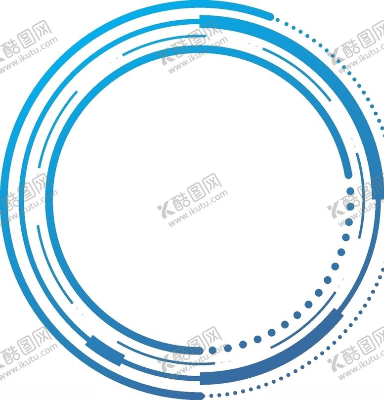 编号：38860907030619407656【酷图网】源文件下载-圆形线条科技边框