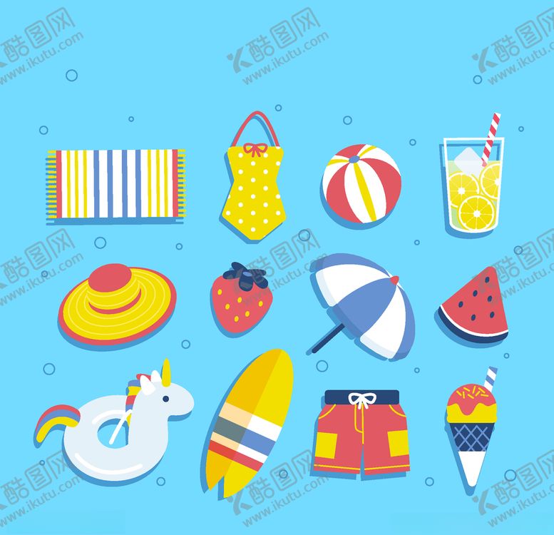 编号：80904309190237087462【酷图网】源文件下载-夏日元素