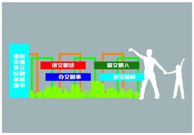 文明城市 户外标识