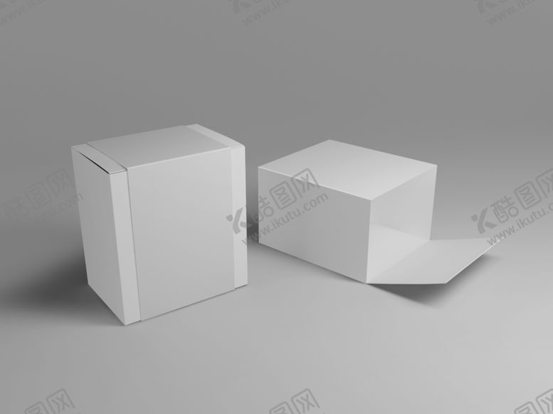 编号：43857110100355461740【酷图网】源文件下载-白色包装盒样机