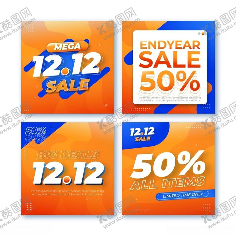 编号：77304911220108378840【酷图网】源文件下载-双十二促销海报