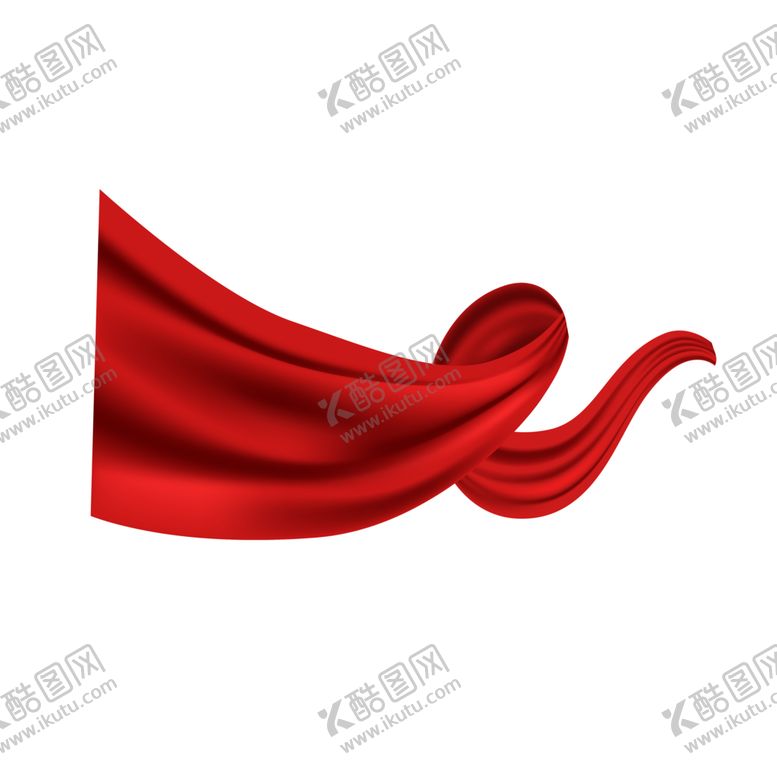 编号：12222105191043375684【酷图网】源文件下载-红色飘带