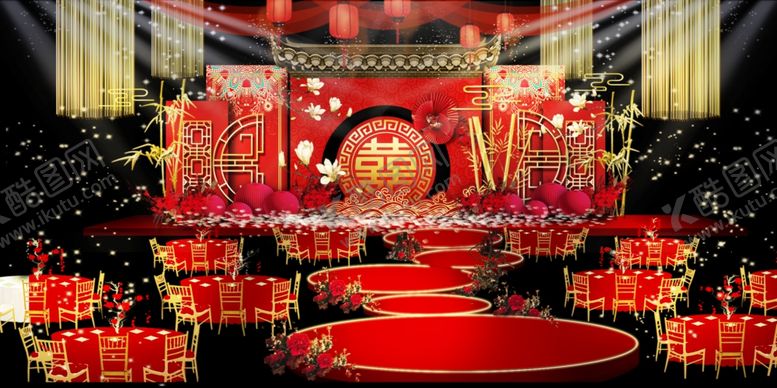 编号：32687105111232276535【酷图网】源文件下载-中式婚礼