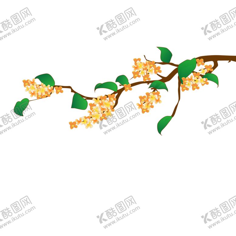 编号：44562301270522143398【酷图网】源文件下载-手绘桂花png免抠素材