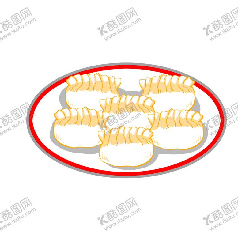 编号：79642709241144496169【酷图网】源文件下载-手绘饺子素材