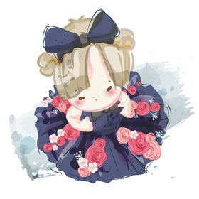 水彩手绘儿童