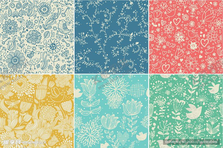 编号：63060611242024407864【酷图网】源文件下载-复古花纹图案