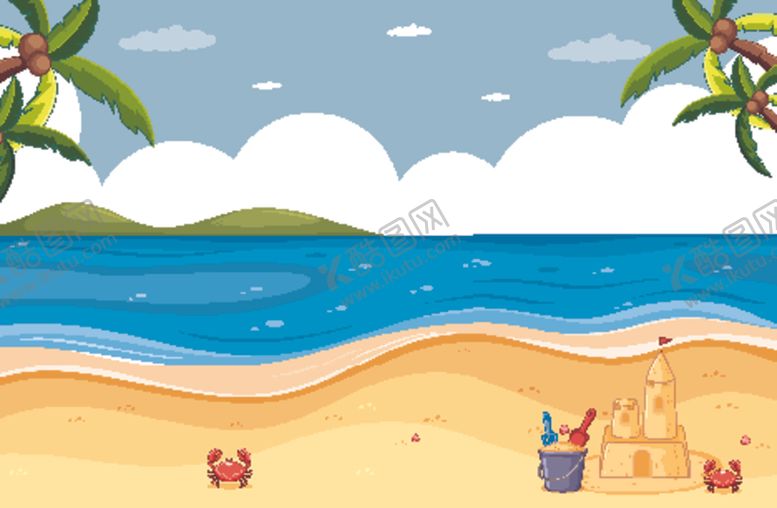 编号：81835909212022217223【酷图网】源文件下载-卡通夏天背景