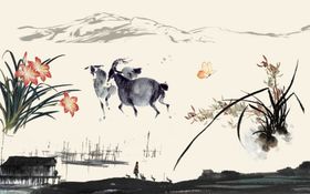 水墨画