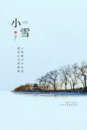 小雪宣传活动海报