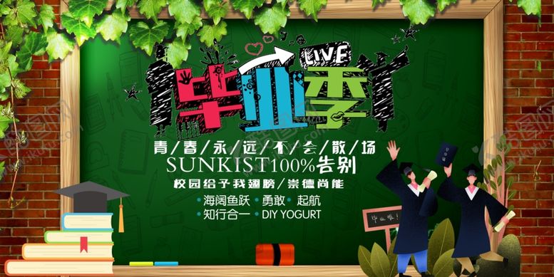 编号：45604105010614144310【酷图网】源文件下载-毕业海报