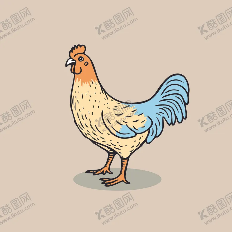 编号：98475001301821584564【酷图网】源文件下载-可爱小鸡矢量卡通画儿童插画