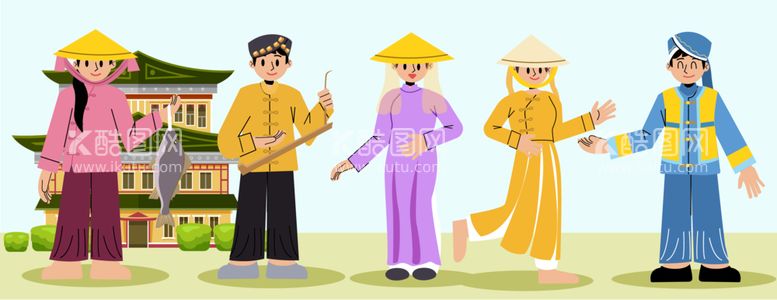 编号：90191712091942527588【酷图网】源文件下载-svg人物插画