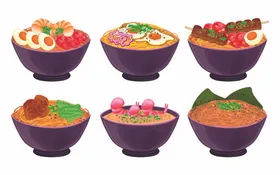 日料插画