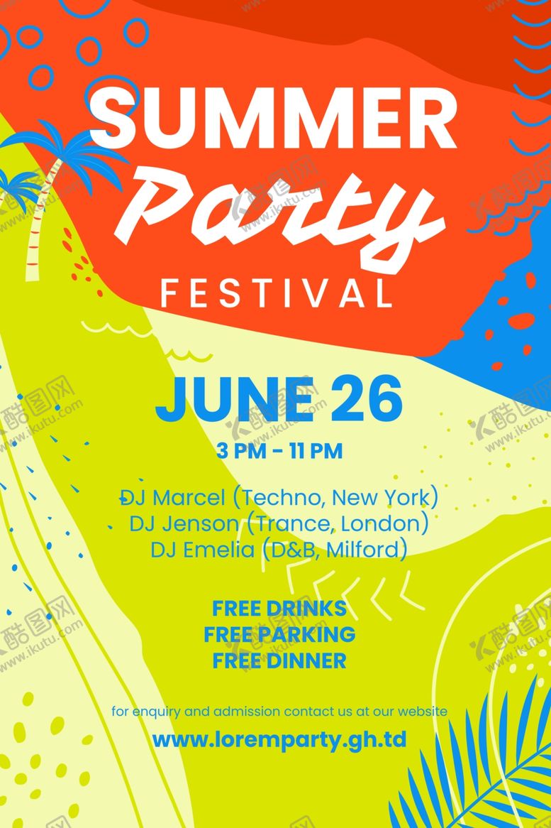 编号：90564009180229422214【酷图网】源文件下载-夏日海报