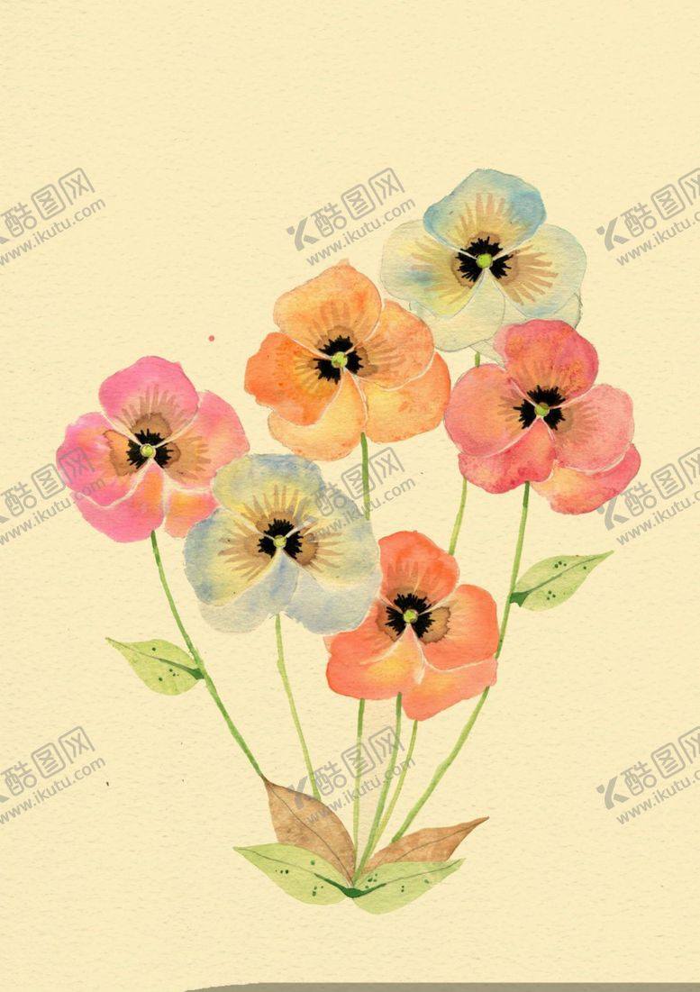 编号：22940504260600508154【酷图网】源文件下载-手绘花