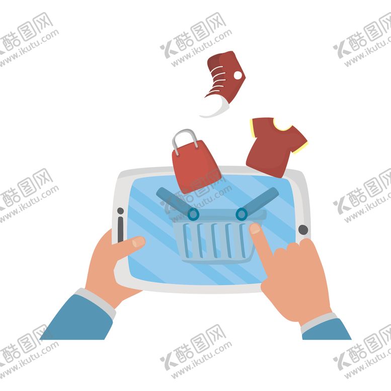 编号：12356204190513207366【酷图网】源文件下载-在线购物插画