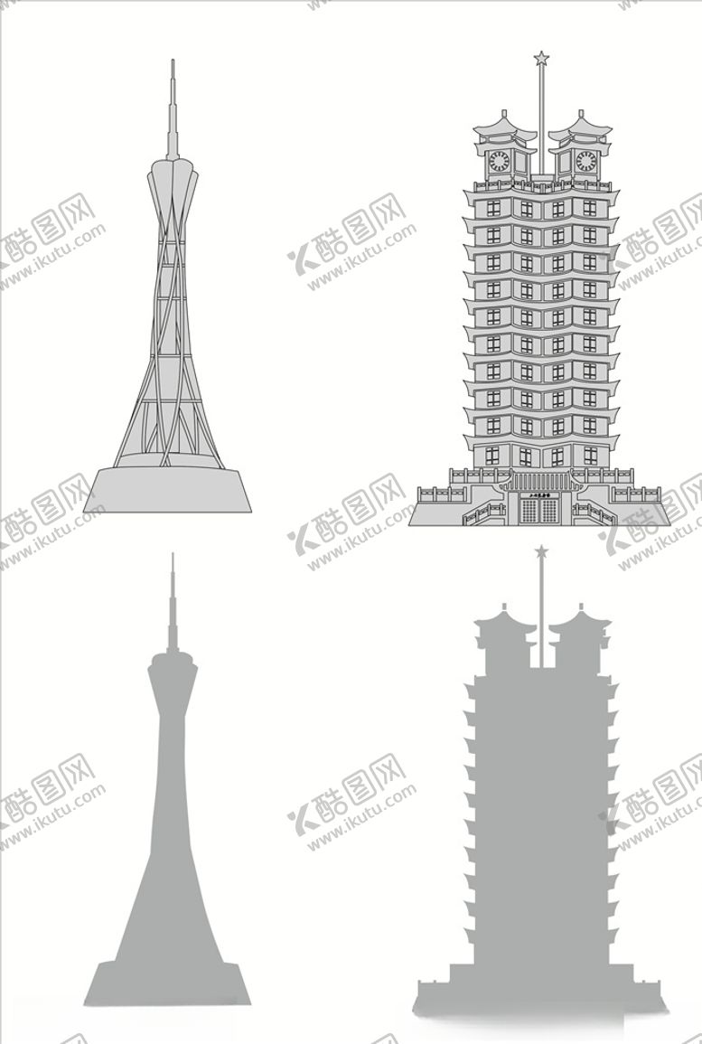 编号：19584003220915522722【酷图网】源文件下载-矢量郑州建筑