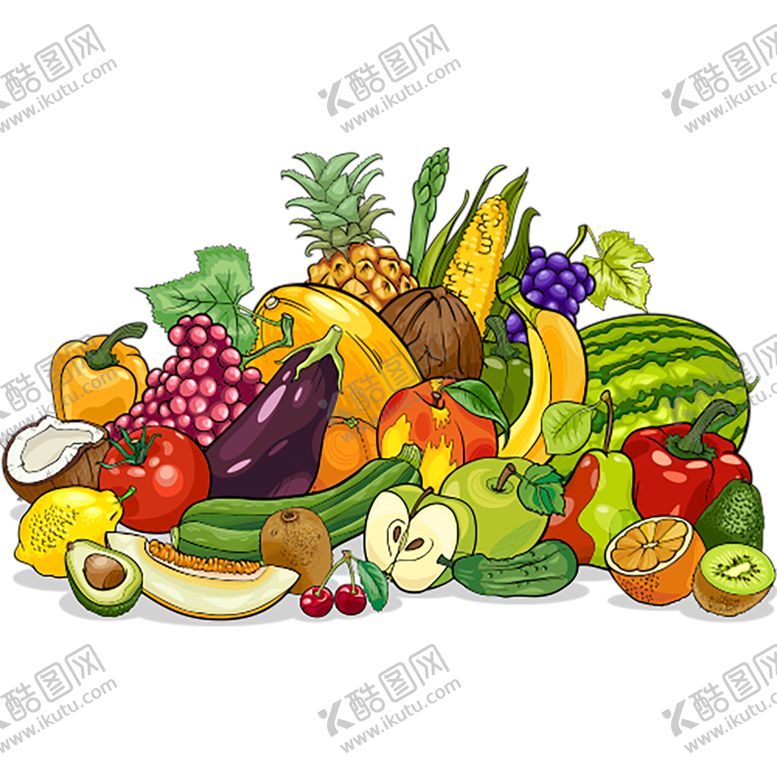 编号：64344009151826391192【酷图网】源文件下载-水果蔬菜