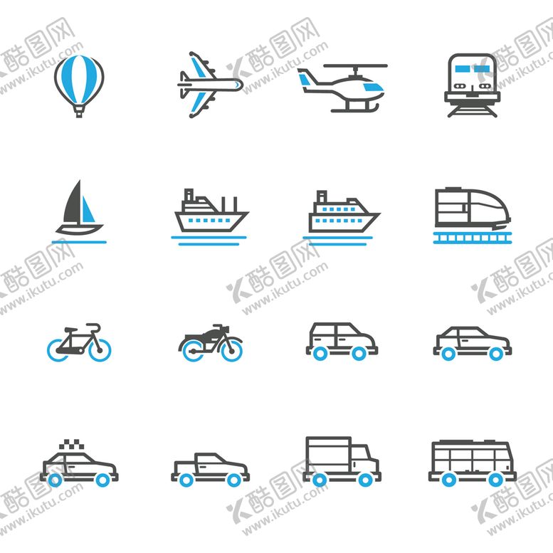 编号：48025309202346379862【酷图网】源文件下载-交通工具icon