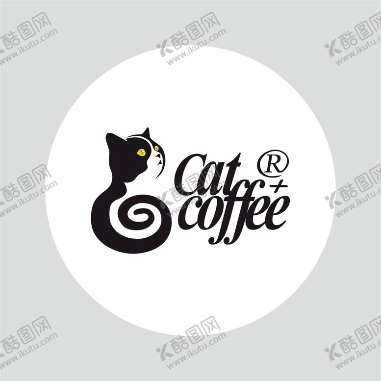 编号：25608310091742170381【酷图网】源文件下载-猫咪咖啡奶茶店卡通LOGO