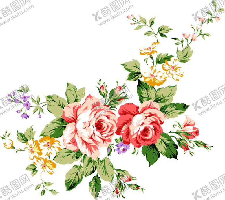 编号：59359206160757136385【酷图网】源文件下载-手绘花