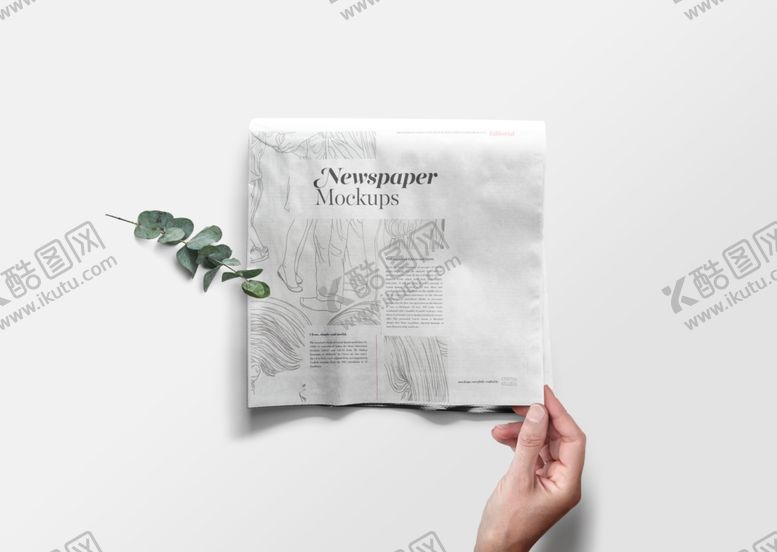 编号：62000009292150208749【酷图网】源文件下载-报纸展示效果图样机