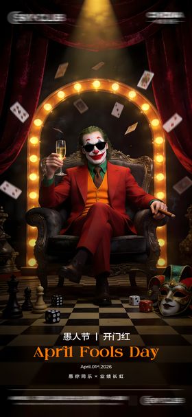 酒吧愚人节海报