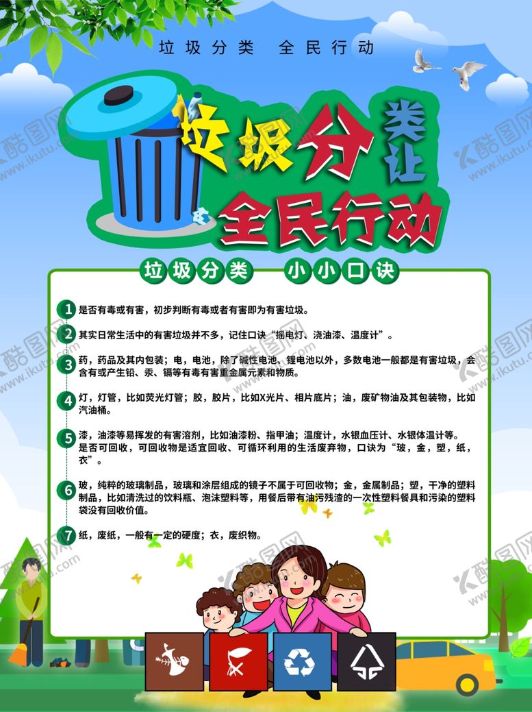 编号：51847510281811076627【酷图网】源文件下载-垃圾分类