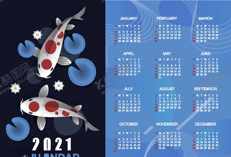 编号：46177809291239099541【酷图网】源文件下载-2021日历