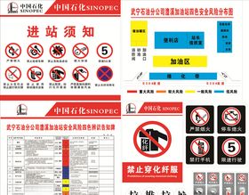 加油站禁止标志