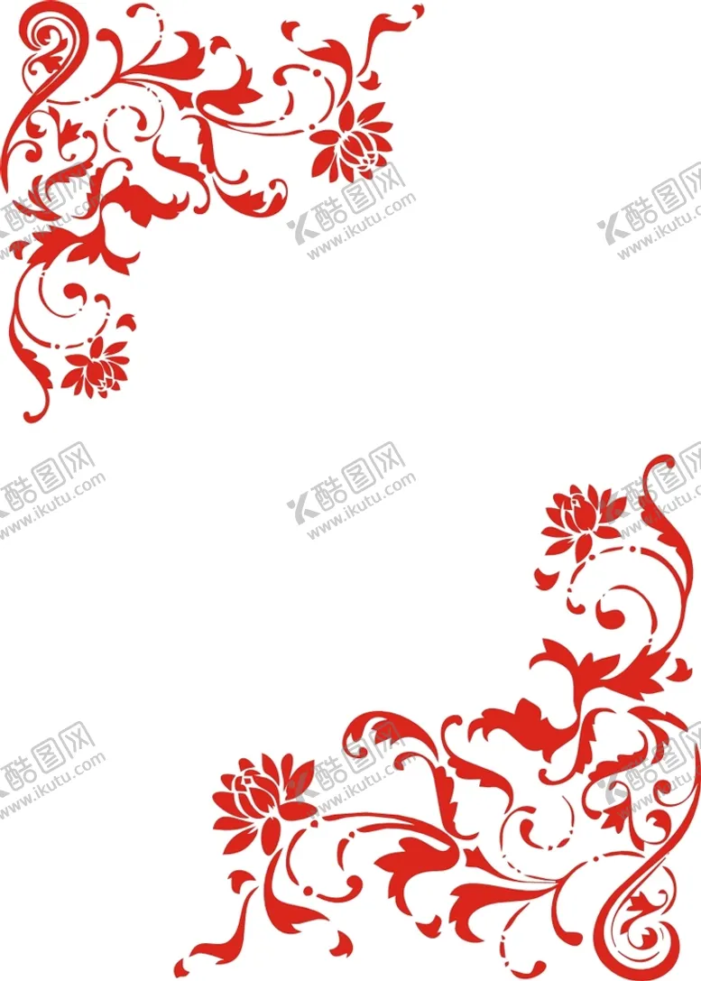 编号：49086902011809496047【酷图网】源文件下载-底纹红色花