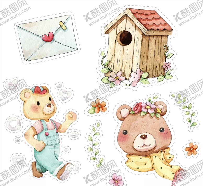 编号：39933309150227467142【酷图网】源文件下载-手绘熊