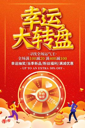 幸运抽大奖海报